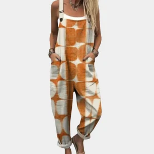 Marie | Avslappnad Tryckt Jumpsuit