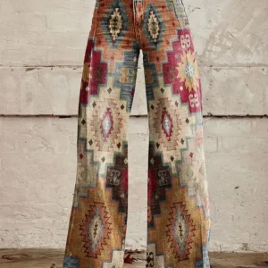 Lena | Byxor i vintage-stil, klassisk passform, bomullsblandning