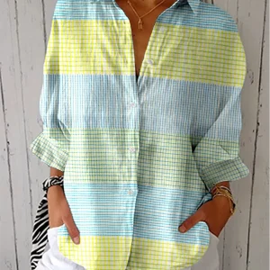 Filippa | Pastellrutigt Blus