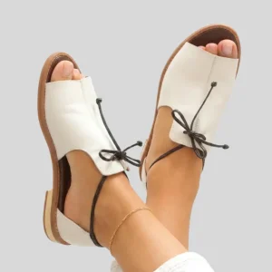 Olive | Läder Sommarsandaler