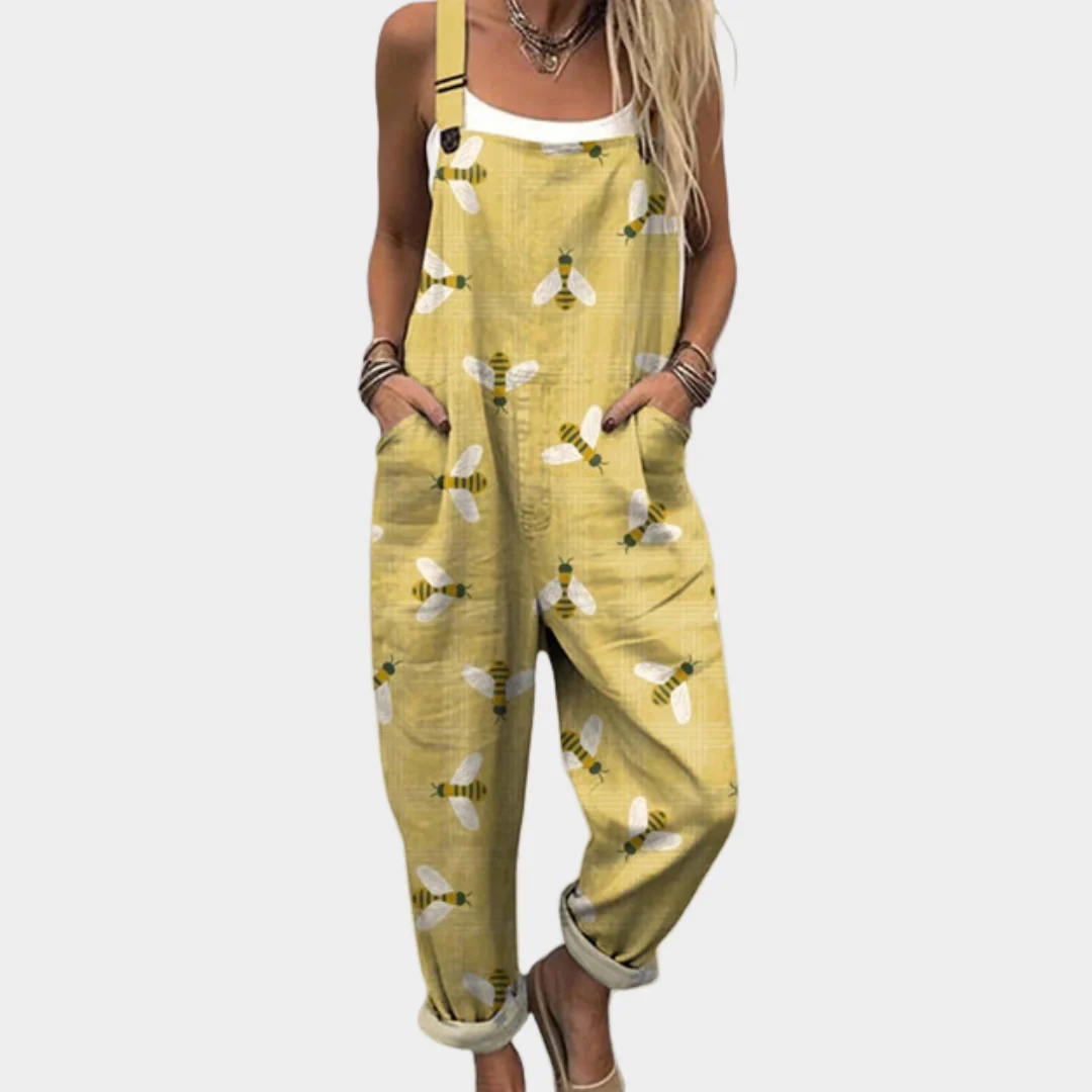 Maud | Avslappnad Tryckt Jumpsuit