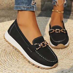 Ella | Ortopediska Platta Spänne Loafers