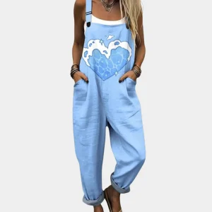 Minou | Avslappnad Tryckt Jumpsuit