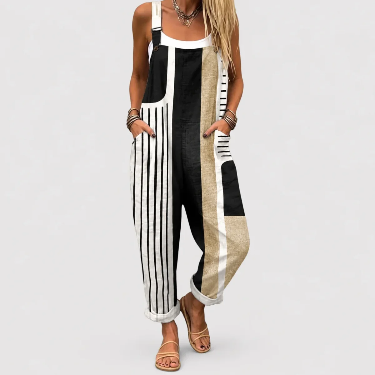 Martha | Modern patchwork jumpsuit - Bild 2