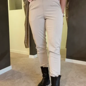 OBJLISA SLIM PANT HUMUS MELANGE