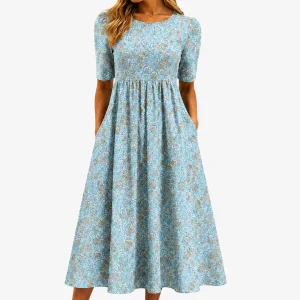 Noelle | Seaside Mosaic Pocket Maxi Klänning