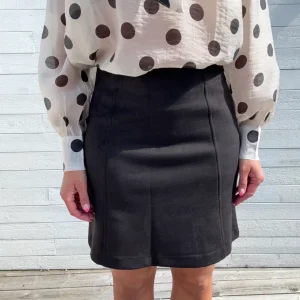 VMDONNAHAZEL HW ABOVE KNEE SKIRT- BLACK
