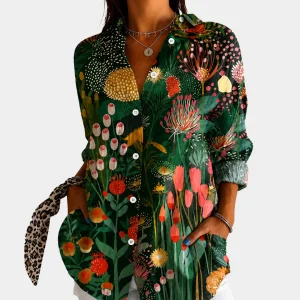 Tatiana | Midnight Garden Statement Blus