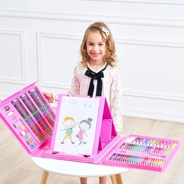 Komplett konstset för barn med 208 delar – kreativitet i varje penseldrag - Bild 3