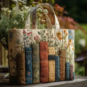 Annika | Artisan Quilted Bag - Böcker och Blommor