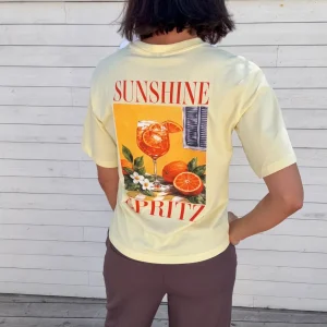 VMPAULINA THEA SS T-SHIRT SUNSHINE SPRITZ