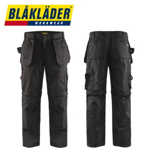 Blåkläder – Hantverksbyxa Zip Off Svart C60