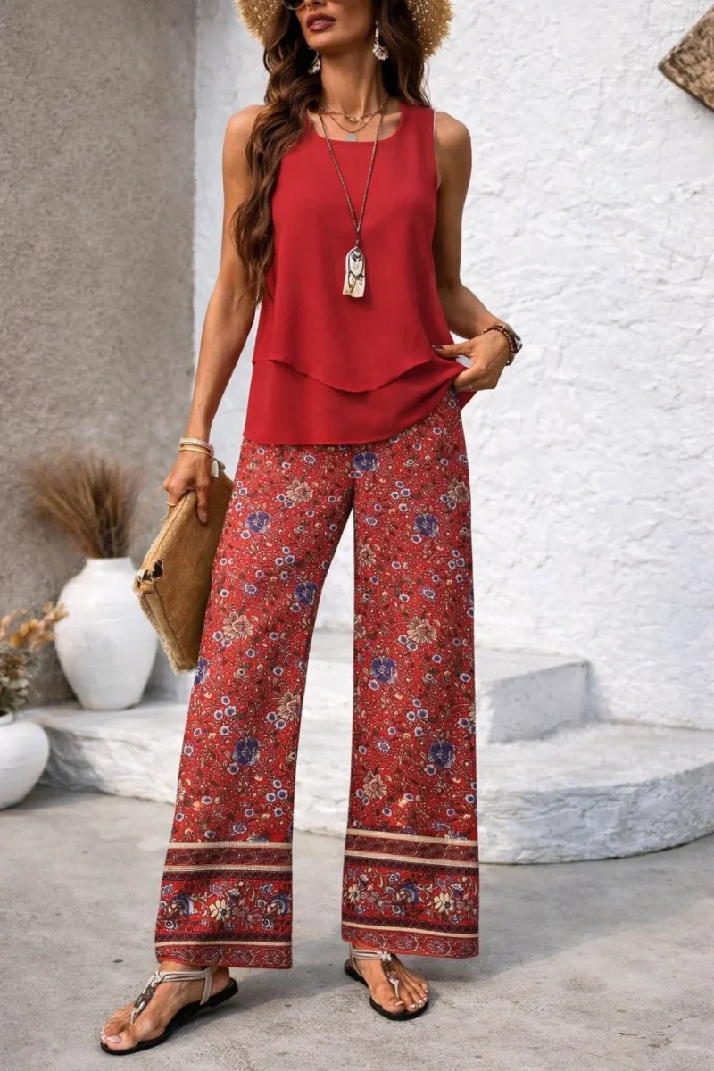 Velanira | Rött boho-set - Bild 2