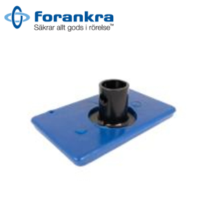 Forankra – Fot för Ergobar & rund aluminiumstötta
