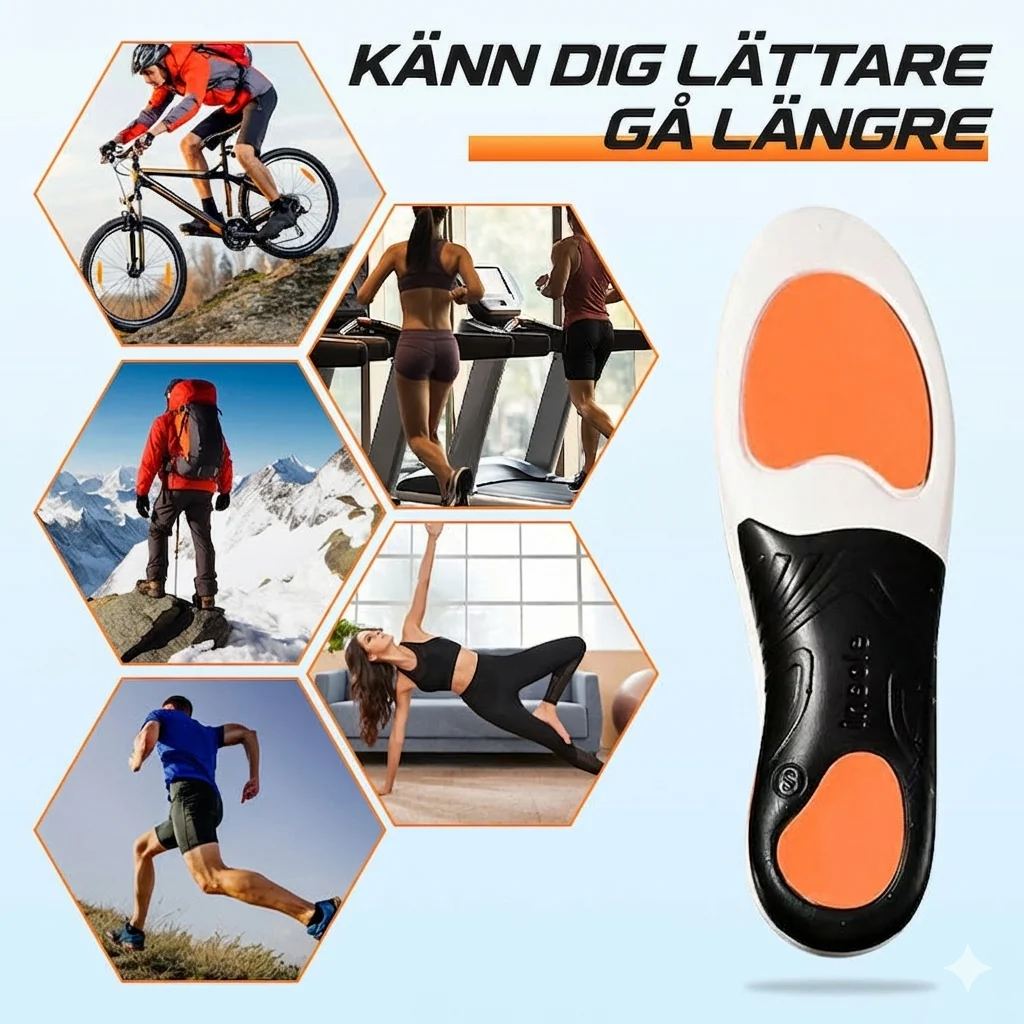 Sportinlägg med Vridstyvt TPU-skal och Hålfotsstöd - Bild 8