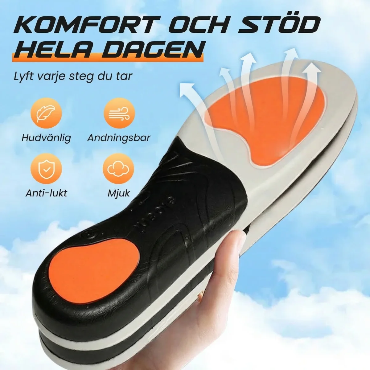 Sportinlägg med Vridstyvt TPU-skal och Hålfotsstöd - Bild 2