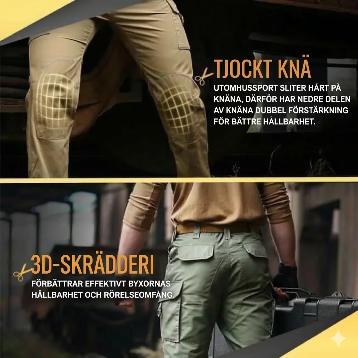 Slitstarka Outdoor-byxor i Ripstop-material - Bild 5