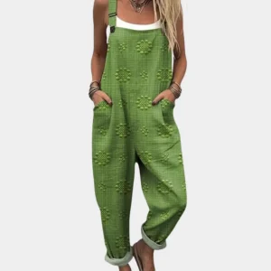 Madeleine | Avslappnad tryckt jumpsuit