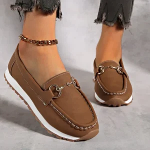 Elodie | Platta Spänne Loafers
