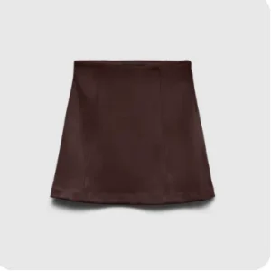 VMDONNAHAZEL HW ABOVE KNEE SKIRT- COFFEE BEAN