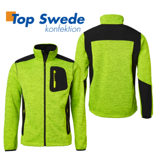 Top Swede – Fleecejacka 123 Gul/Svart