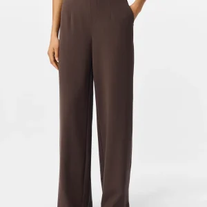 OBJLISA WIDE PANT SEAL BROWN