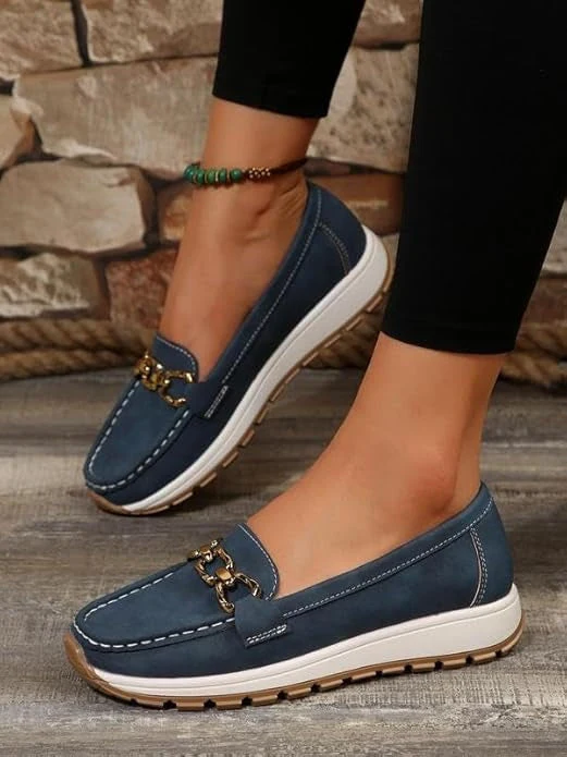 Ella | Ortopediska Platta Spänne Loafers - Bild 7