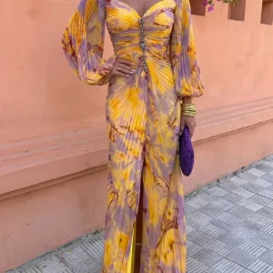 Georgette | FLORAL MAXIKLÄNNING