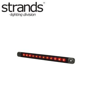 Strands – Dark Knight Slim Bak/Broms LED Röd
